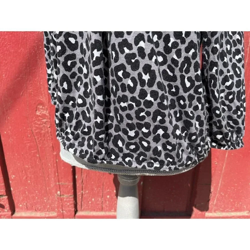 Michael Kors Women's Leopard Print Blouse Large